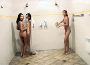 Naked girls in shower